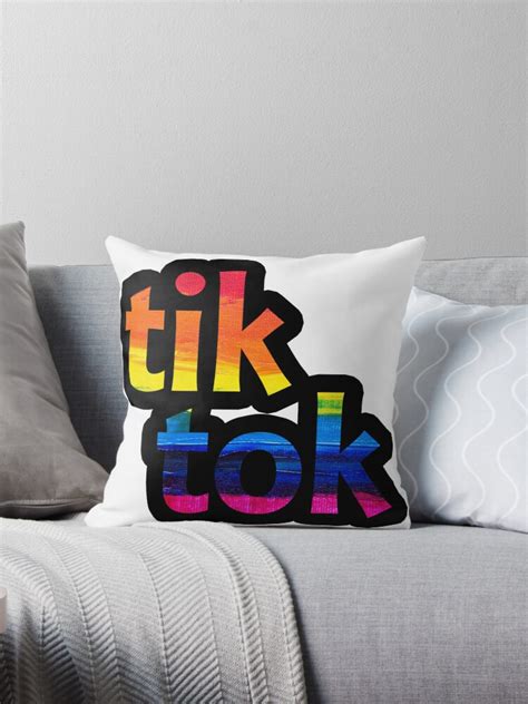 Tiktok Throw Pillow By Fedalieladrero Redbubble