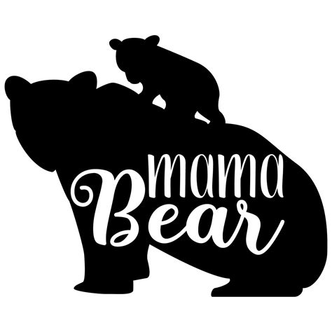 Mama Bear SVG files for Cricut / Silhouette cut files / | Etsy