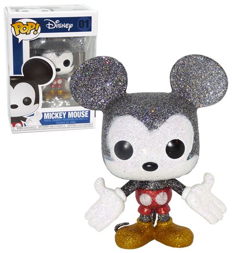 Funko Pop Disney 01 Mickey Mouse Glitter Diamond Collection New