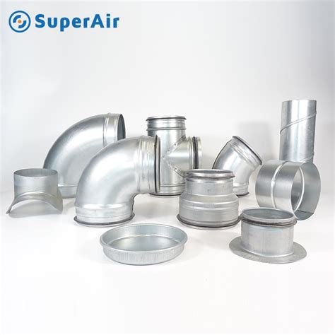Superair Spiral Ducts And Fittings Hvac Duct Fittings Air
