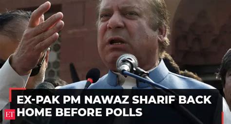exiled former pm nawaz sharif arrives in pakistan says back to solve country s problems the
