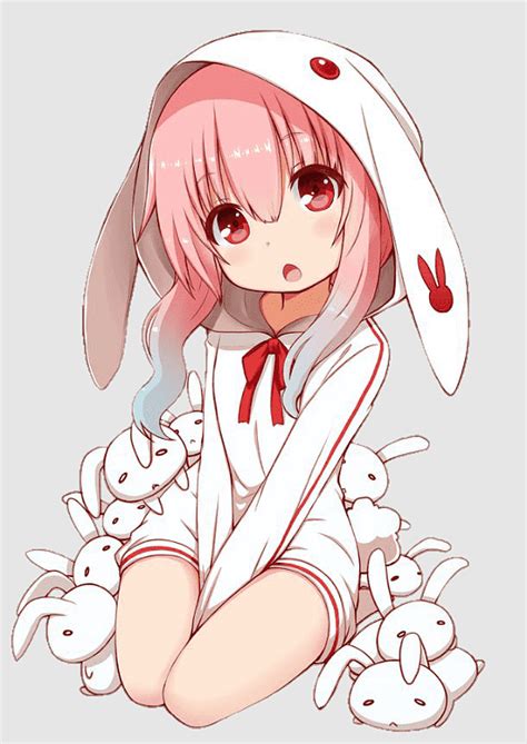Loli Bunny Girl Ahoge Myanimelist Catgirl Kawaii Bunny Cg