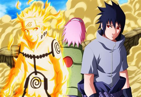 Photo Wallpaper Game Sasuke Naruto Sakura Anime Naruto And