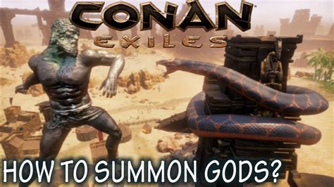 These npcs are typically found standing around campfires throughout the open world, each with an expertise that can range from fighter, smelter, tanner, cook, archer and. CONAN EXILES : SUMMONING AVATAR GODS TUTORIAL GUIDE - How to spawn GODS - YouTube