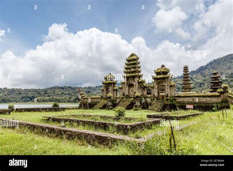 Balinese Hindu Temple Pura Ulun Danu Tamblingan On Lake Tamblingan