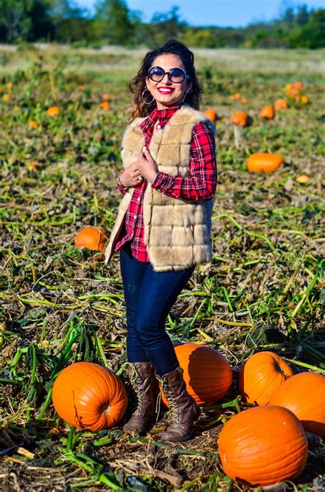 Plaid And Fur And A Pumpkin Patch Fall Style Journospeak