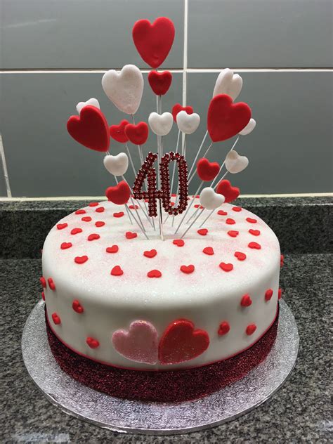 40th Wedding Anniversary Cake Ideas