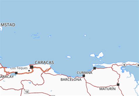 Mapa Michelin Nueva Esparta Plano Nueva Esparta Viamichelin