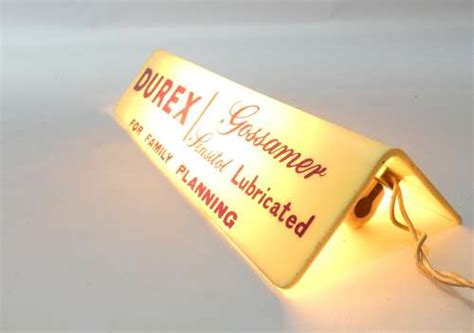 Vintage Durex Gossamer Illuminated Sign C