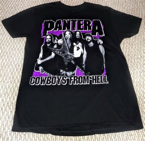 Pantera Cowboys From Hell Black T Shirt Size Xl Unisex Ebay