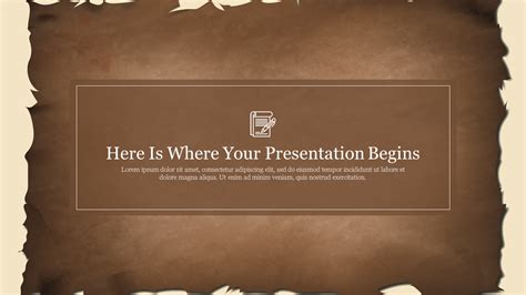 Old Paper Powerpoint Template Database