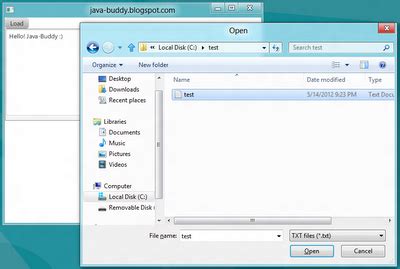 Java Buddy Read Text File With JavaFX FileChooser
