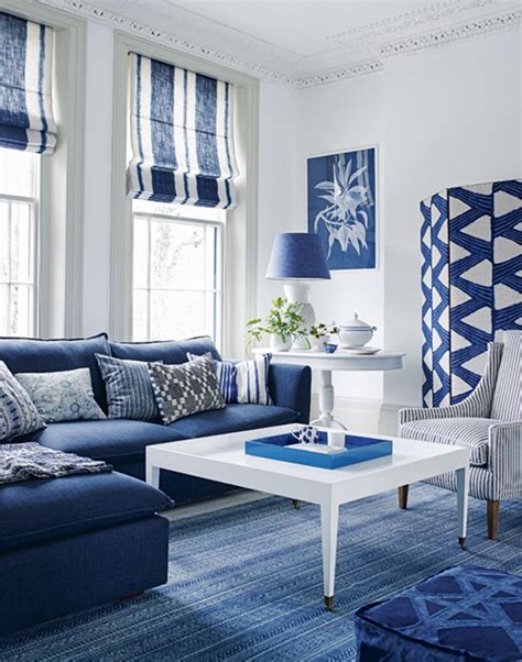 11 Navy Blue And White Living Room Information Interiorzone