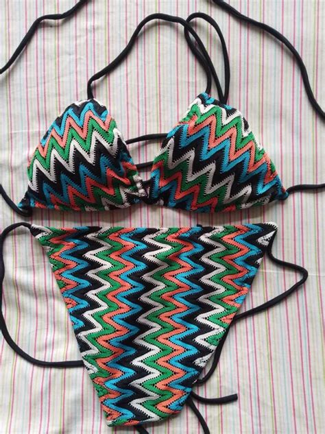 Crochet Bikini Halter Metal Swimsuit Women Bikini Set For Female 2018
