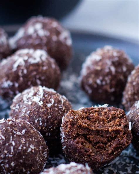 Chocolate Coconut Date Balls Vegan And Gluten Free Keeping The Peas