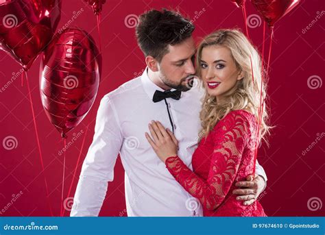 Valentines Couple Stock Photo Image Of Attractive Date 97674610