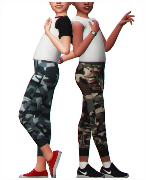 Izzy Camo Pants For Kids At Clumsyalienn Sims 4 Updates