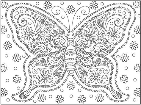 20 Free Printable Butterfly Coloring Pages For Adults