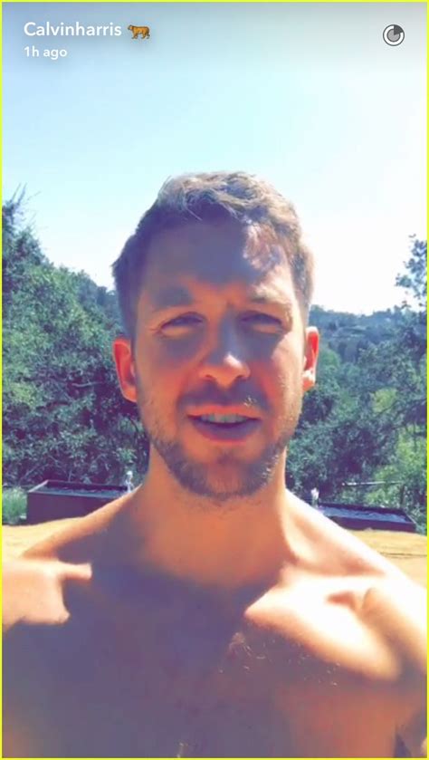 Calvin Harris Goes Shirtless On Snapchat To Celebrate Vma Noms Photo