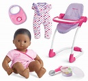 American Girl Bitty Baby 15" Doll with High Chair & Outfits - QVC.com