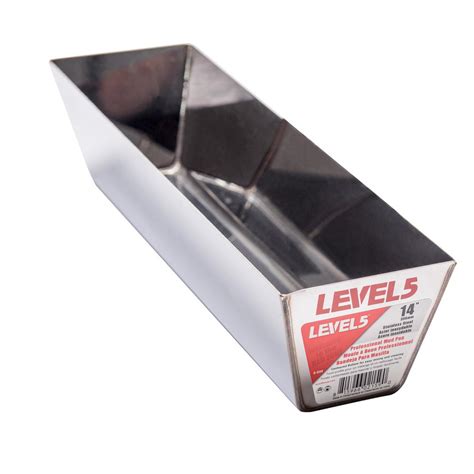 Level 5 14 In Stainless Steel Mud Pan With Curved Bottom 5 334 The