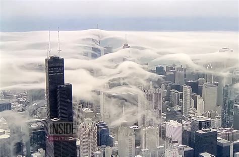 Marvelously Unique Clouds Over Downtown Chicago Chicago City