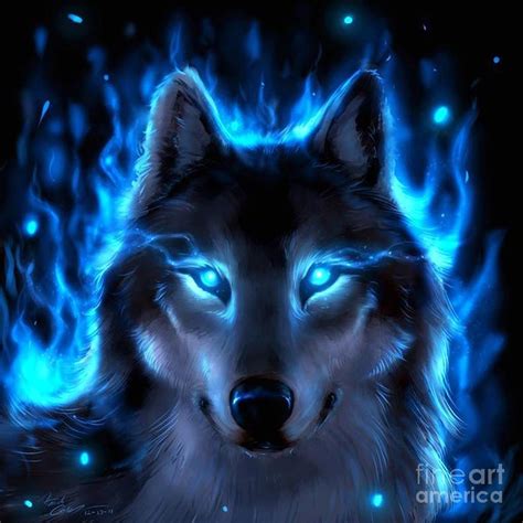 Ice Wolf Digital Art By Ad Salaheddine Fine Art America