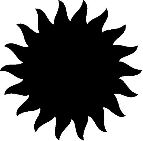 Sun Rays Clipart Black And White