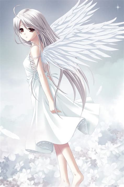 Image White Angel Girl Anime Kepfeltolteshu 