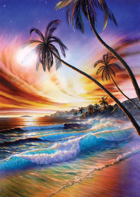 Tropical Beach Wallpaper Mural By Adrian Chesterman