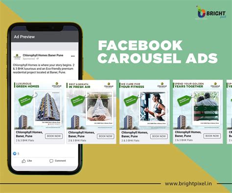 Facebook Carousel Ads By Bright Pixel Facebook Ads Design Facebook
