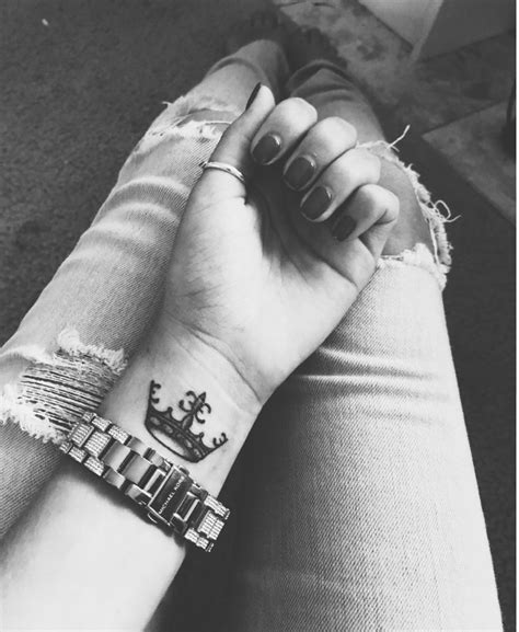Maybe you would like to learn more about one of these? Crown wrist tattoo | Tattoos, Tattoos and piercings ...