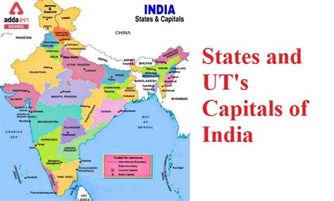States And Union Territories Capitals Of India 2023