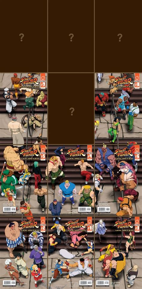 Udon Comics Street Fighter Unlimited Series Front Covers