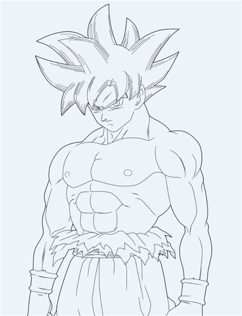 Dibujos De Goku Ultra Instinto A Lapiz Faciles Tammyadebisi