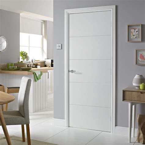 Scandinavian design pays homage to the simplicity of life. Premdor Internal Horizontal 4 Line White Door (1981mm (78 ...