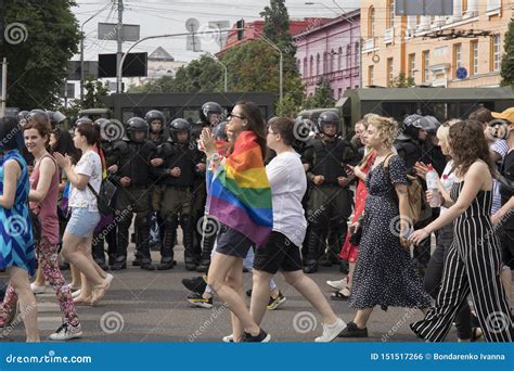 Kyiv Ukraine June 23 2019 The Annual Pride Parade Lgbt Editorial Photo Image Of Crowd