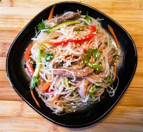 Фунчоза лапша диета Салат фунчоза с овощами и мясом по-корейски рецепт Салат фунчоза с овощами и мясом по-корейски рецепт Фунчоза лапша диета