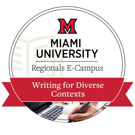 Writing For Diverse Contexts Collection • Miami University Regionals • Accredible • Certificates