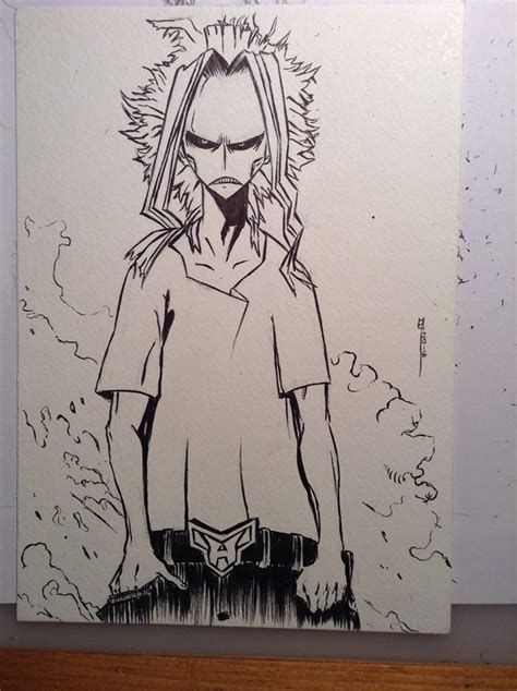 All Might Sketch By Acethefirepunch On Deviantart