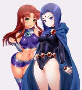 Legendary Anime Queens Teen Titans Go Starfire And Raven Hentai Arena