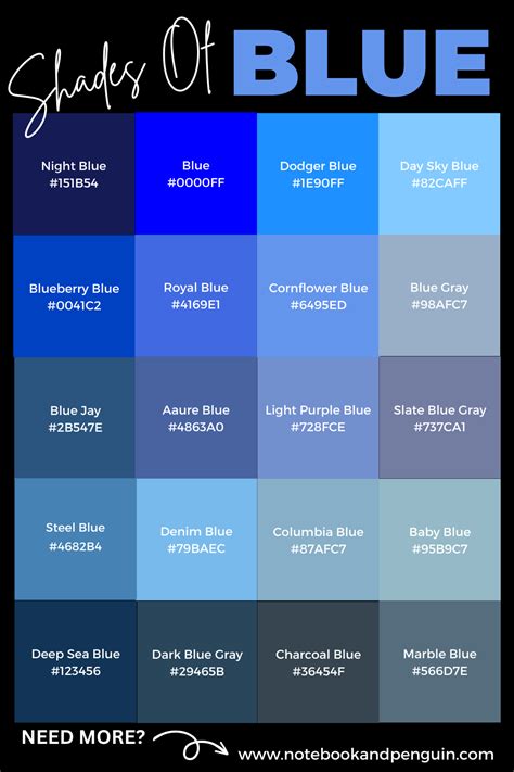 If You Are Looking For Blue Color Palette Inspiration With Hex Codes