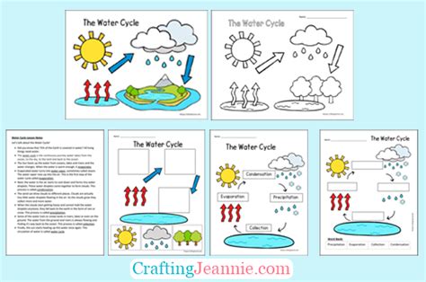 Water Cycle Kindergarten Worksheet Printable Kindergarten Worksheets
