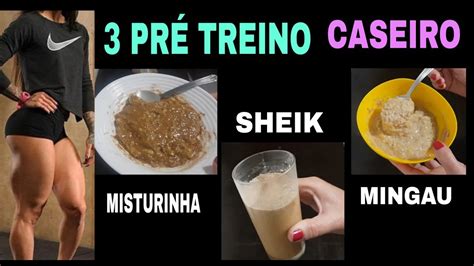 3 MELHORES PRÉ TREINO CASEIRO ENERGIA FORÇA DISPOSIÇÃO E RENDIMENTO