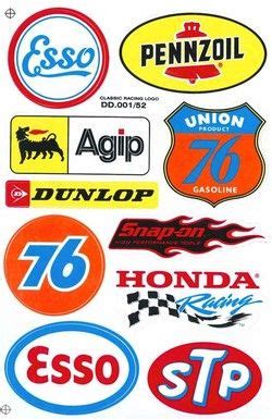 Race Car Sponsor Logos Racing Stickers Motorbikes Logo