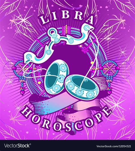 Libra Zodiac Sign Royalty Free Vector Image Vectorstock