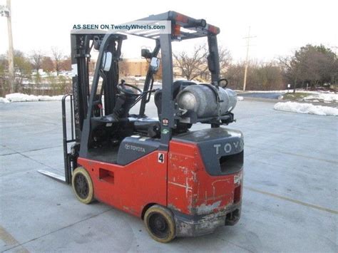 toyota rare  hour lease return lpg forklift