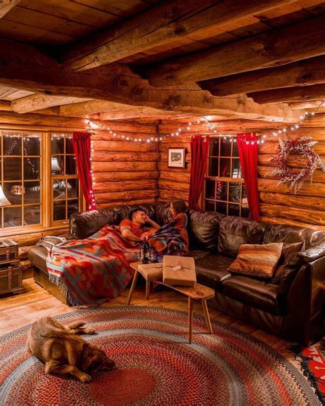 Cozy Cabin Vibes Cabin Interiors Log Cabin Living Cabin Homes