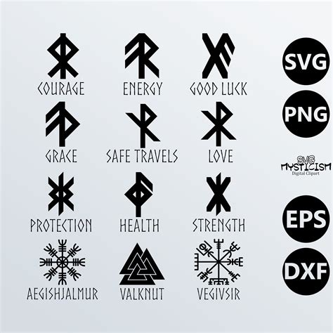 Bindrunes Norse Viking Runes And Symbols Svg Vector Clipart Etsy