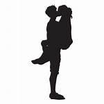 Silhouette Couple Romantic Kiss Kissing Transparent Svg